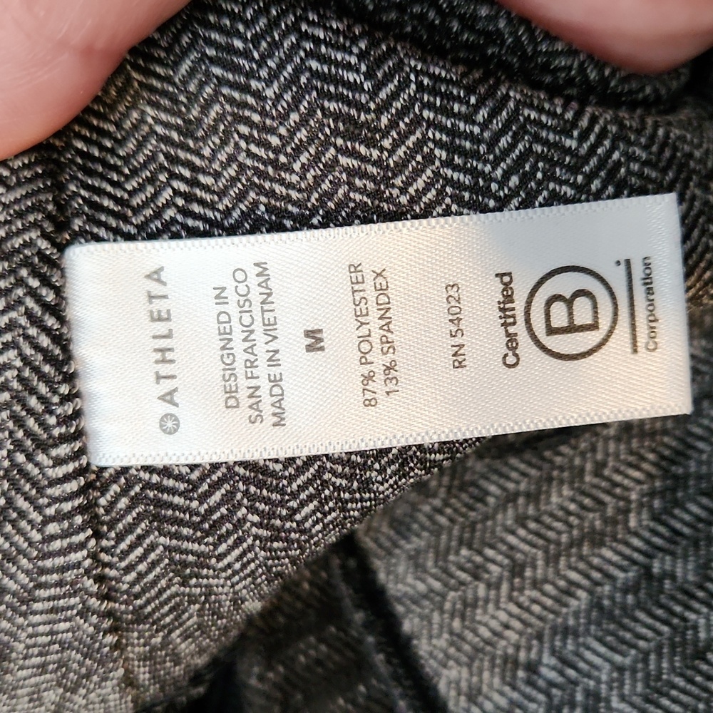 Athleta Delancey Herringbone Tight Leggings Size Medium - Picture 9 of 16